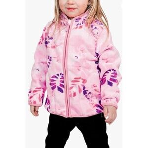 Girls Polar Fleece Jacket Full-Zip Size Medium Pink Outwear Kids